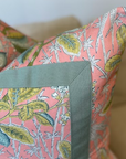 Abigail Pillow Cover in Coral