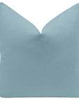 Custom Order - Set of 3 Hydrangea Blue Linen Euros, knife edge, use 28” inserts, allow 2-3 weeks, LDC