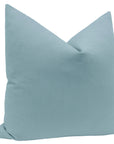 Custom Order - Set of 3 Hydrangea Blue Linen Euros, knife edge, use 28” inserts, allow 2-3 weeks, LDC