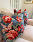 Pair of Trend Floral Covers, 22” for 24” inserts