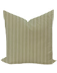Carlisle Stripe Pillow Cover in Olive
