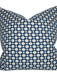Betwixt Pillow Cover in Indigo, Schumacher Textiles