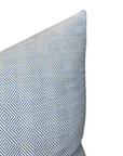 Chelsea Square Pillow Cover in Blue Haven, Indoor Outdoor Pillow - Rose Tarlow for Perennials