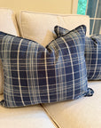Pair of Maine Cottage Plaid Lumbar Covers, 16x20” for 18x22”