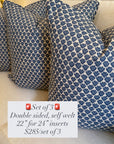 New England Classic Trio, Set of 3 Covers, 22” for 24” inserts