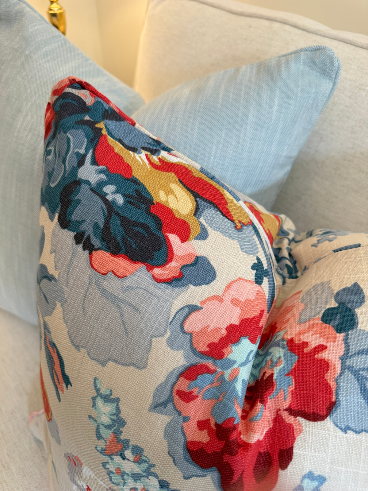 Pair of Trend Floral Covers, 22” for 24” inserts