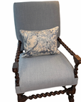 PAIR of Custom Upholstered Antique French Chairs