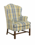 Pair of Hickory White Wingback Armchairs - to be reupholstered, price dependent on fabric selection