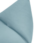 Custom Order - Set of 3 Hydrangea Blue Linen Euros, knife edge, use 28” inserts, allow 2-3 weeks, LDC