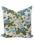 Georgia Pillow Cover in Blue & Green