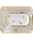 Gilded Butterflies Trays with 22K Gold Accent
