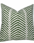 La Jolla Pillow Cover in Verde Green, Schumacher Textiles