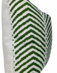 La Jolla Pillow Cover in Verde Green, Schumacher Textiles