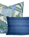 Malabar Pillow Cover in Indigo, Peter Dunham Textiles