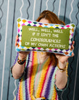 Well Well Well Needlepoint Pillow