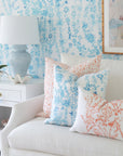 Hydrangea Light Blue Ginger Jar Lamp