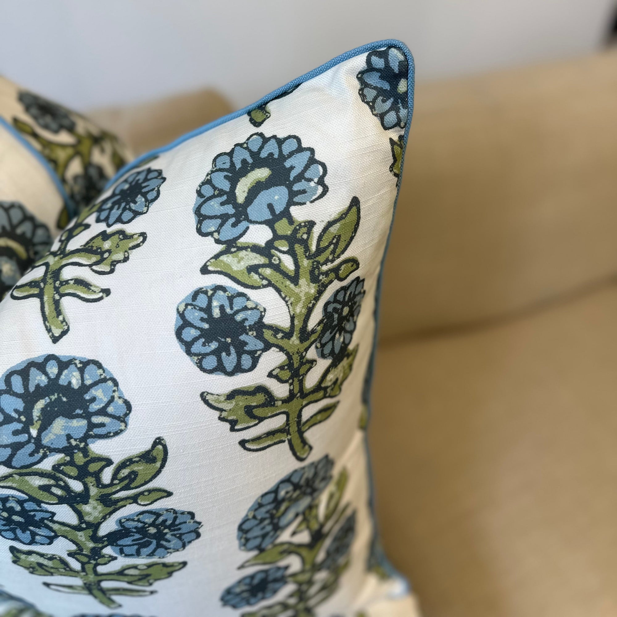Kathryn Pillow Cover in Rain