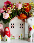 Tulip Fever Scalloped House Vase/Container