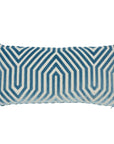 Vanderbilt Velvet Pillow Cover in Marine Blue, Schumacher Textiles