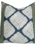 Austin Pillow Cover in Bluestone + Green, Thibaut Pillows
