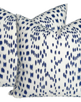 Les Touches Pillow Cover in Blue