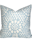 Chamomile Pillow Cover in Spa Blue, Thibaut Pillows