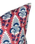 Cornwall Floral Pillow Cover in Red, Thibaut Pillows