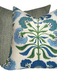 Tybee Tree Pillow Cover in Blue + Green, Thibaut Pillows