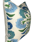 Tybee Tree Pillow Cover in Blue + Green, Thibaut Pillows