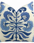 Tybee Tree Pillow Cover in Blue/Blue, Thibaut Pillows