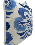 Tybee Tree Pillow Cover in Blue/Blue, Thibaut Pillows