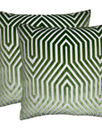 Vanderbilt Pillow Cover in Lettuce Green, Schumacher Textiles
