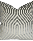 Vanderbilt Pillow Cover in Dove Grey, Schumacher Textiles