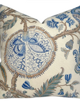 Chalfont Pillow Cover in Porcelain Blue, Schumacher Textiles