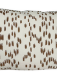 Les Touches Pillow Cover in Tan Brown