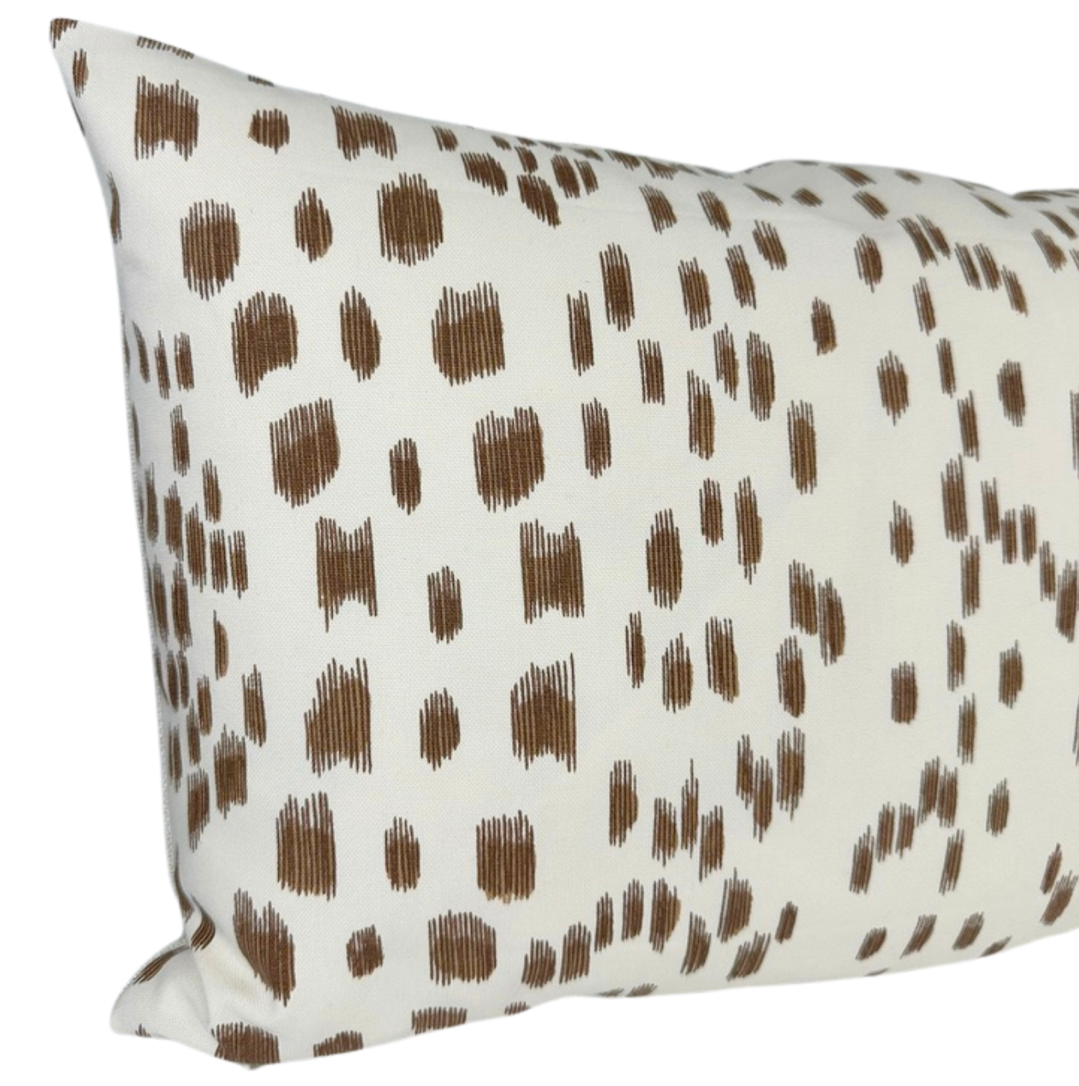 Les Touches Pillow Cover in Tan Brown