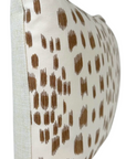 Les Touches Pillow Cover in Tan Brown