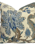 Chalfont Pillow Cover in Porcelain Blue, Schumacher Textiles