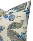 Chalfont Pillow Cover in Porcelain Blue, Schumacher Textiles