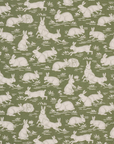 Cottontails Pillow Cover in Sage Green, Schumacher Textiles