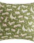Cottontails Pillow Cover in Sage Green, Schumacher Textiles