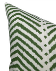 La Jolla Pillow Cover in Verde Green, Schumacher Textiles