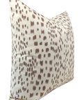 Les Touches Pillow Cover in Tan Brown