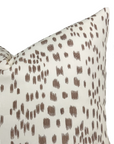 Les Touches Pillow Cover in Tan Brown