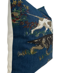 Pointers Pillow Cover in Navy Blue, Schumacher Textiles