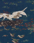 Pointers Pillow Cover in Navy Blue, Schumacher Textiles