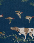 Pointers Pillow Cover in Navy Blue, Schumacher Textiles