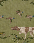 Pointers Pillow Cover in Meadow Green, Schumacher Textiles