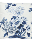 Pyne Hollyhock Pillow Cover in Indigo Blue, Schumacher Textiles