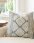 Austin Pillow Cover in Blue, Thibaut Pillows